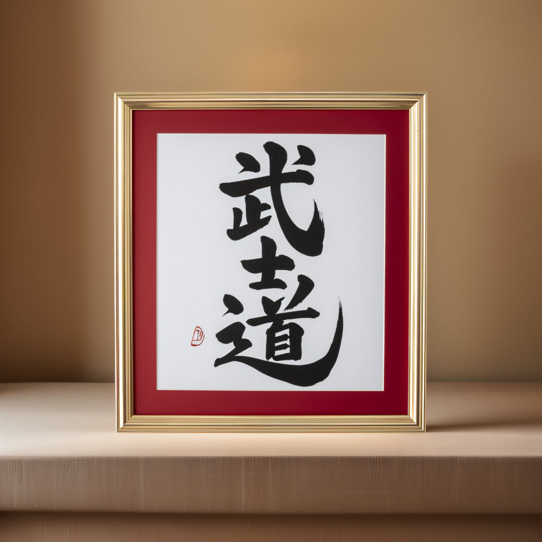 武士道灌木叢 - 構造的書法藝術品